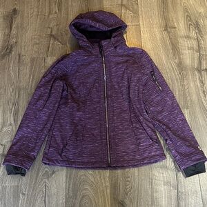 Women's Free Country Purple Hooded Softshell Jacket